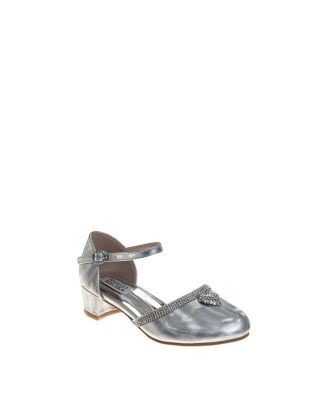 Badgley Mischka Girls' Gemstones and Heart Elegant Dress Shoes - Toddler, Little Kid, Big Kid