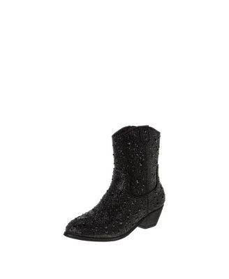 Badgley Mischka Girls' Glittery Rhinestones Dress Boots - Little Kid, Big Kid