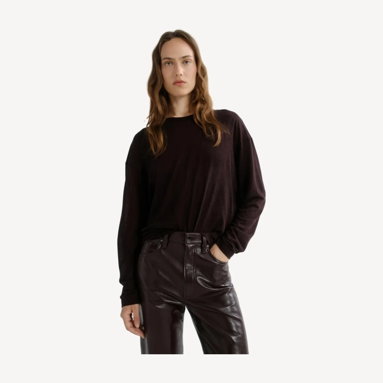 Sasha Tee (Tencel Jersey) in Ristretto