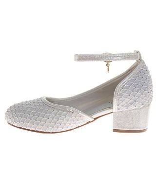 Badgley Mischka Girls' Sparkly Formal Texture Dress Sandals - Toddler, Little Kid, Big Kid