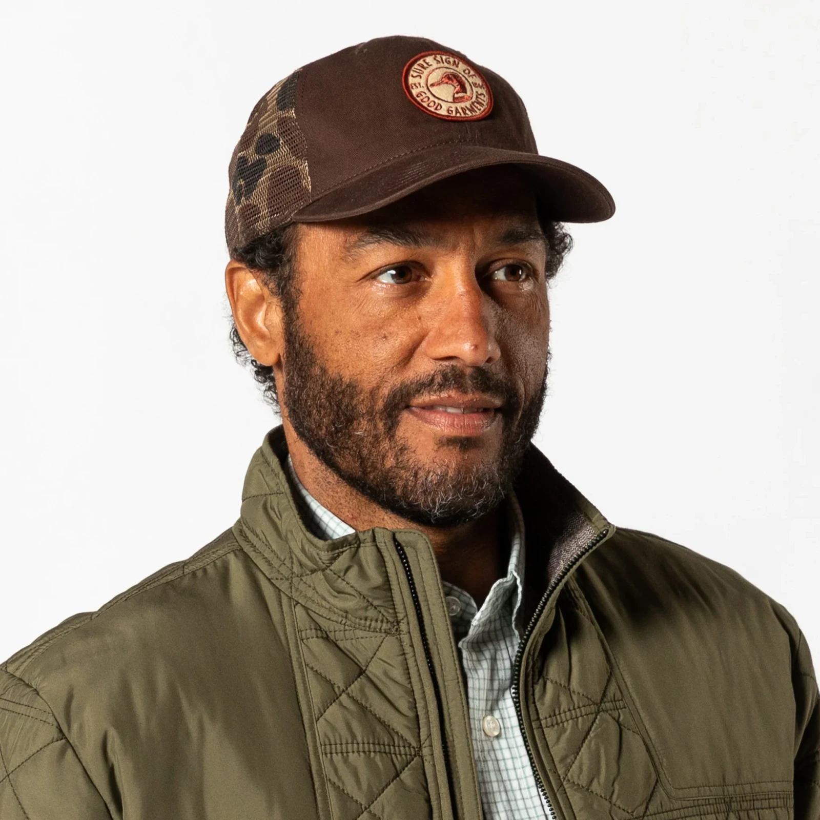 Camo Mesh Trucker Hat