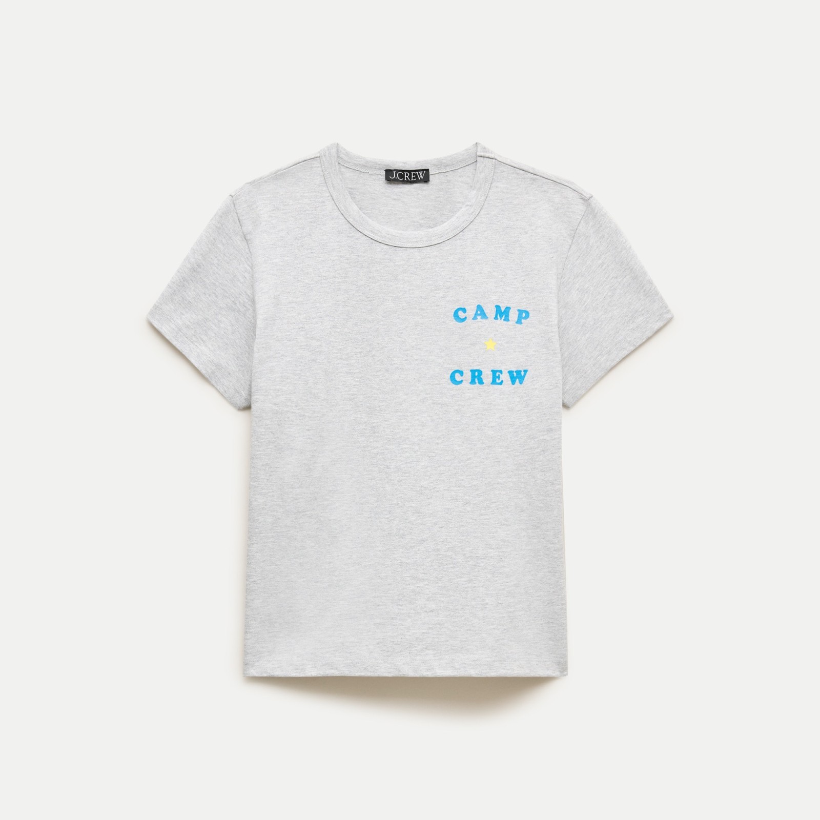 Camp Crew graphic T-shirt in boyfriend jersey