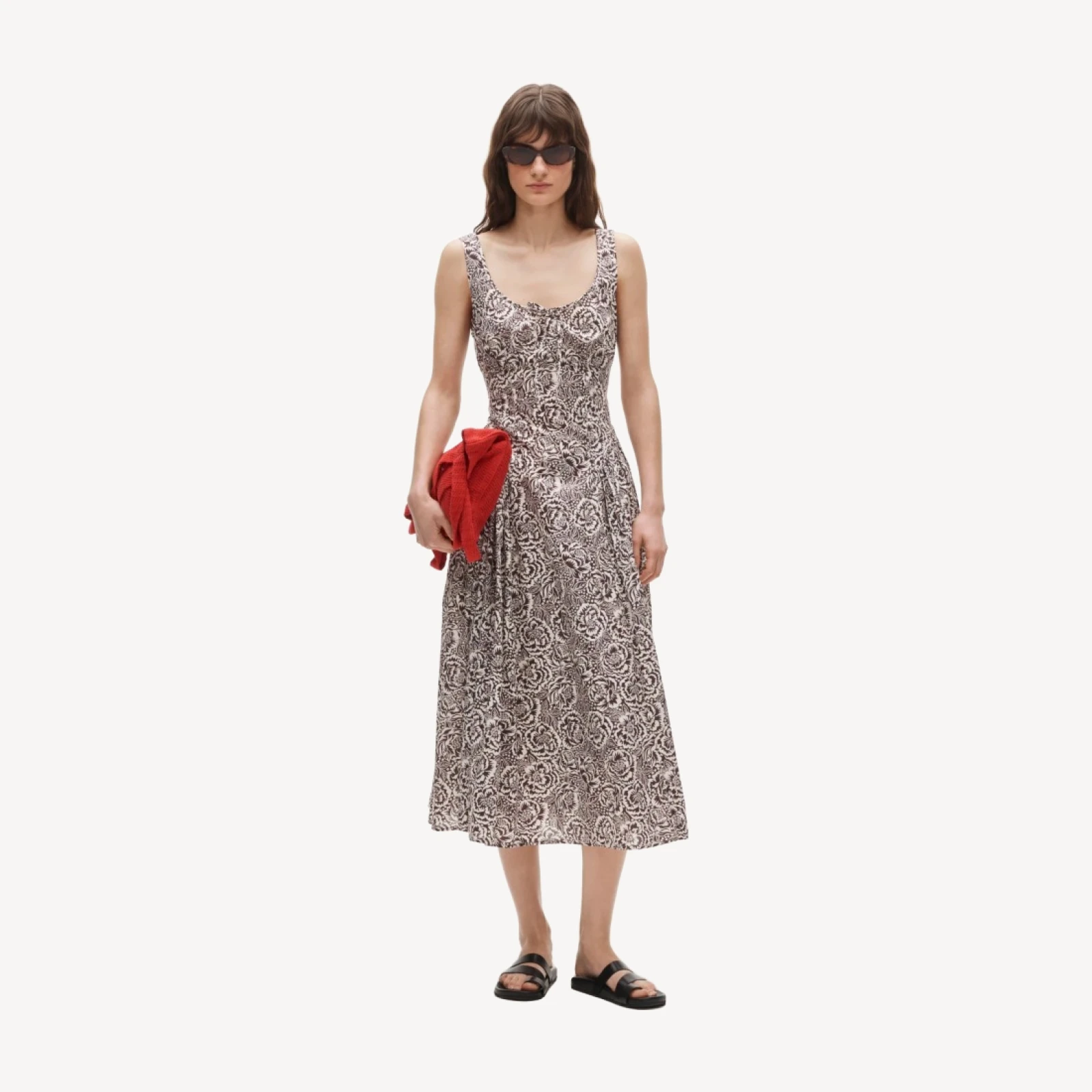 Midi dress in Liberty® floral fabric