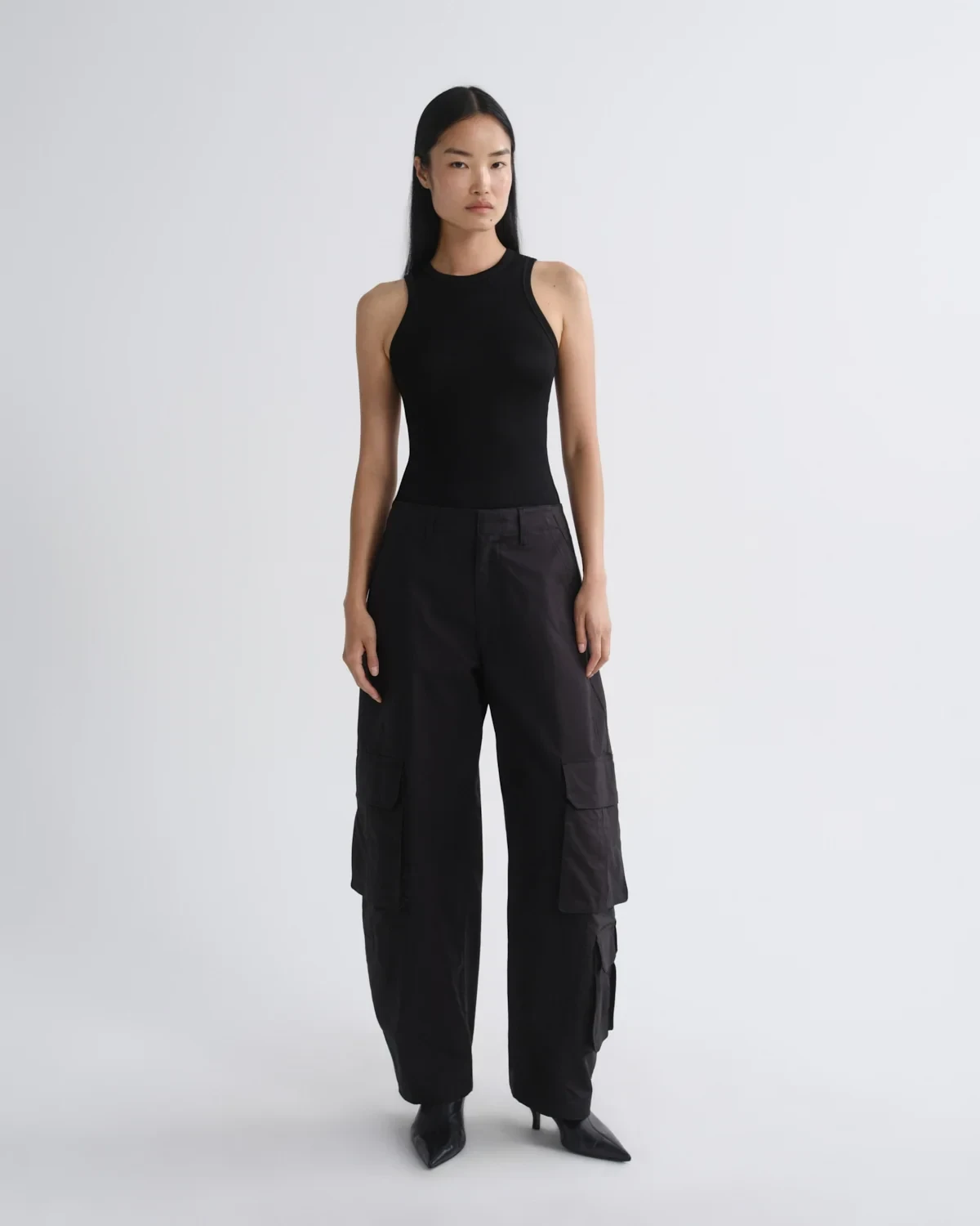 Ambika Utility Pant (Sateen) in Black