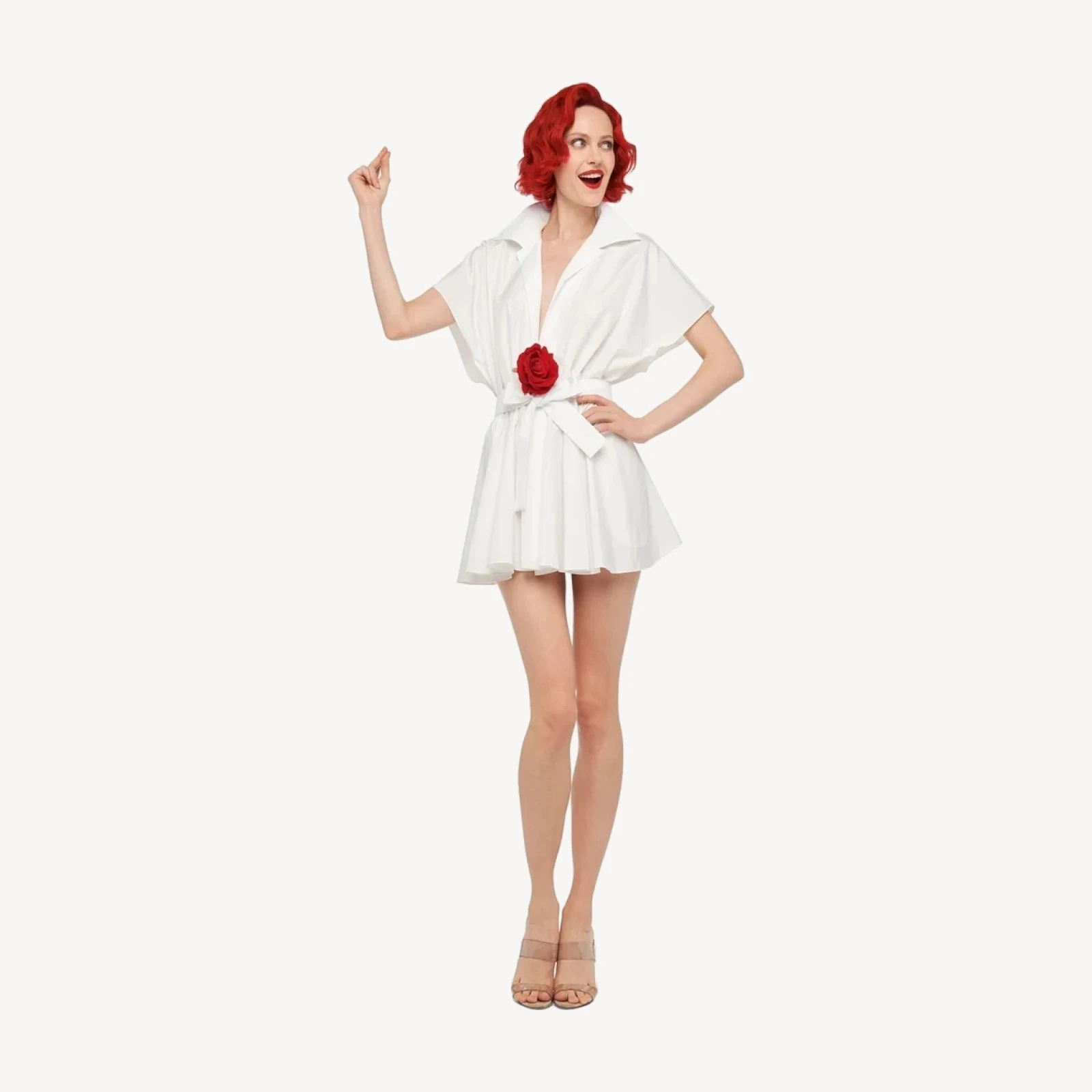 SUPER OS SLEEVELESS BF NK SHIRT FLARED MINI DRESS