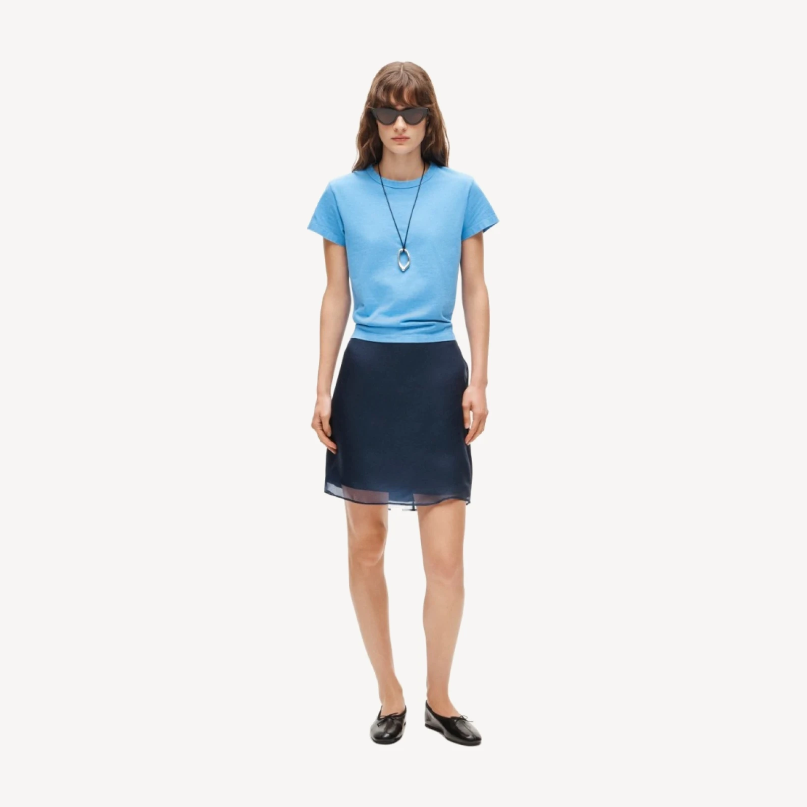 Fairfax skirt in silk organza