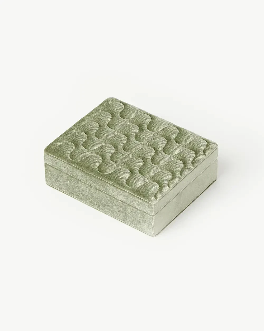Velvet Jewellery Box | Sage Green