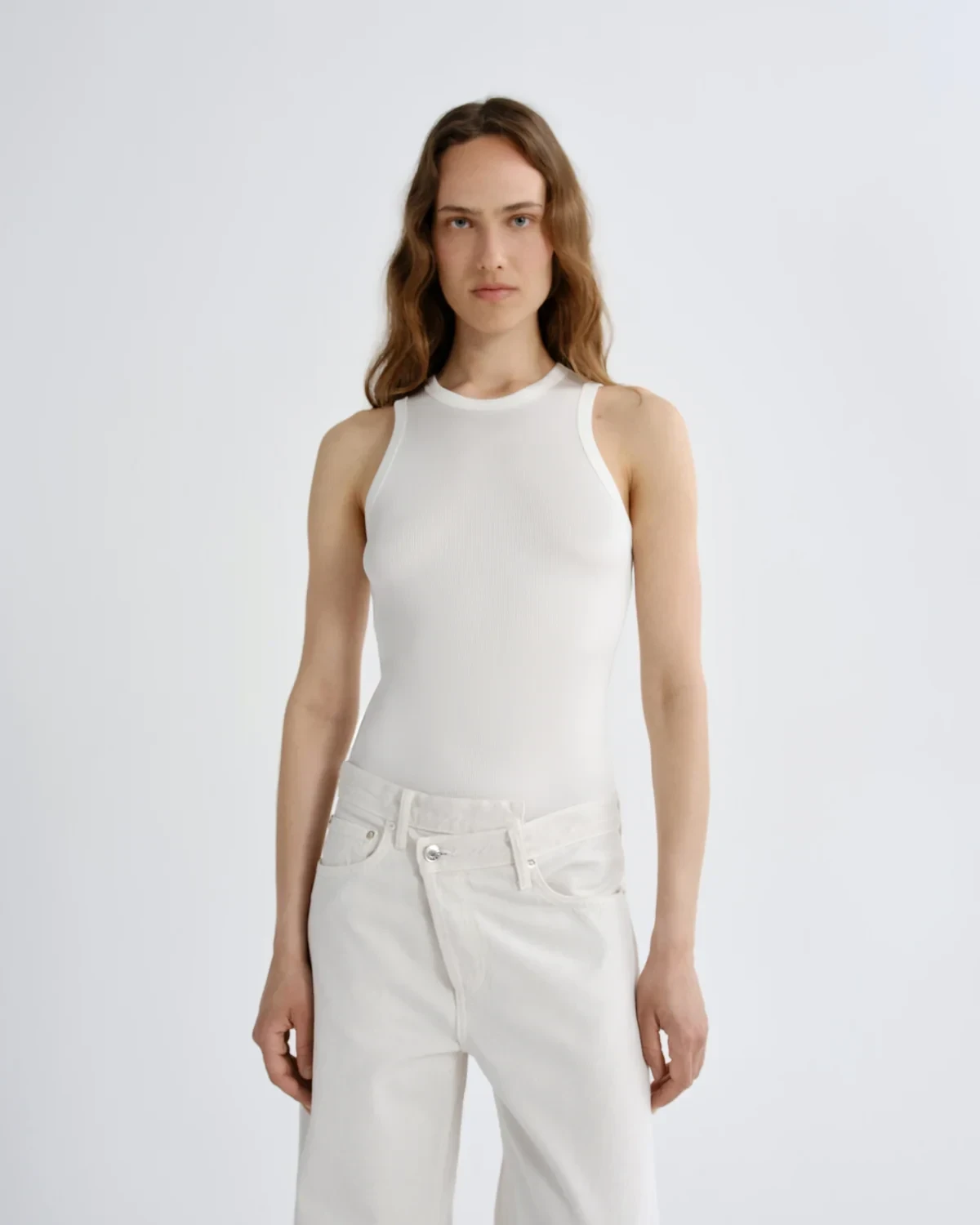 Andre Racer Tank in Vapor
