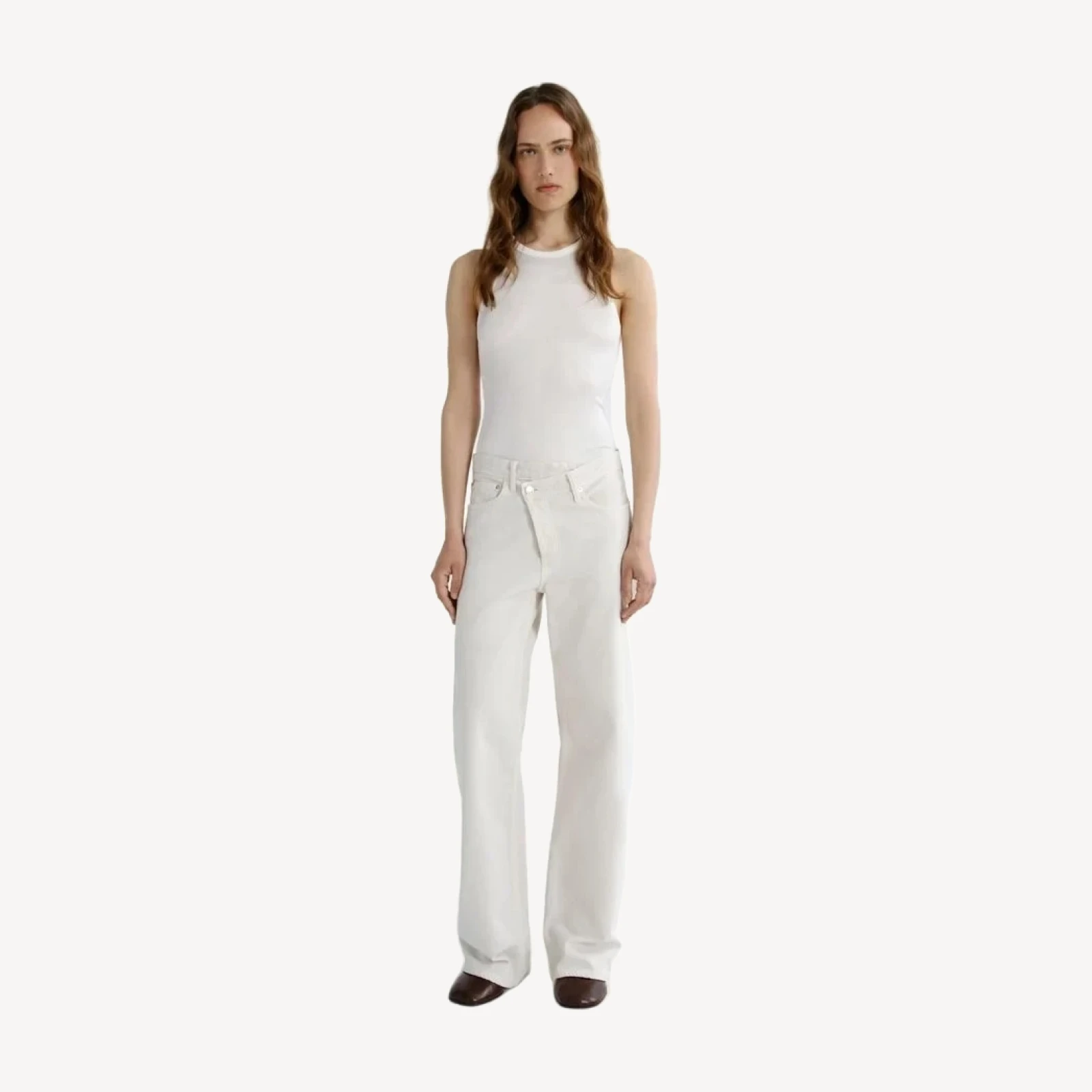 Arc Criss Cross Jean in Bone