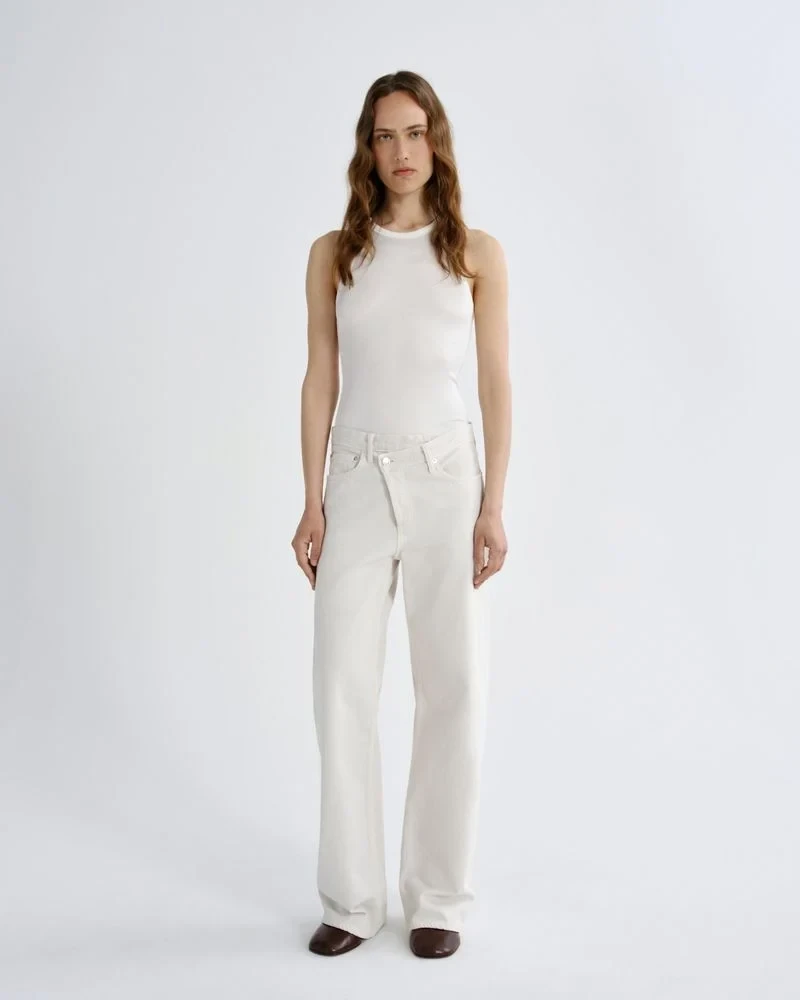 Arc Criss Cross Jean in Bone