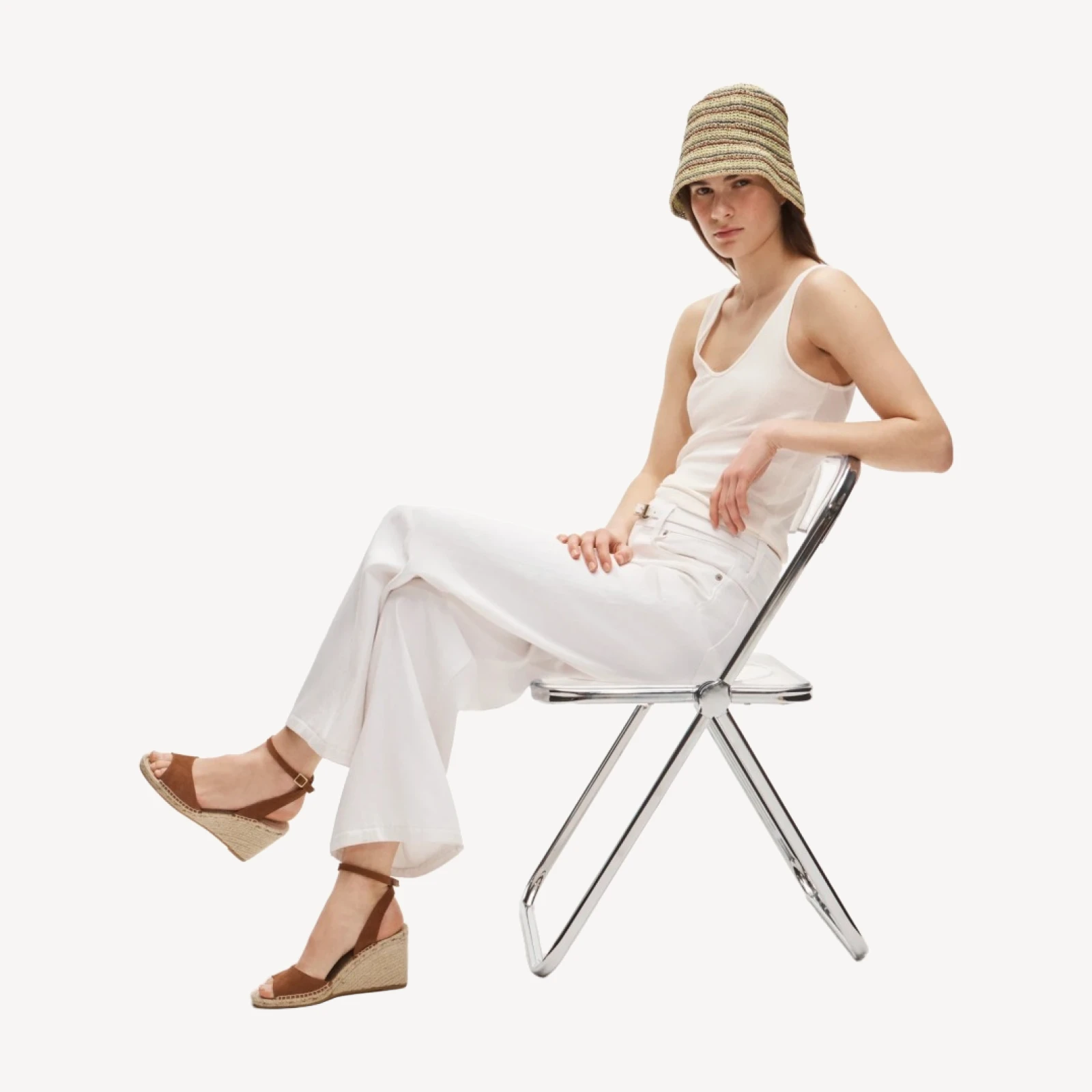 Made-in-Spain espadrille wedges in suede