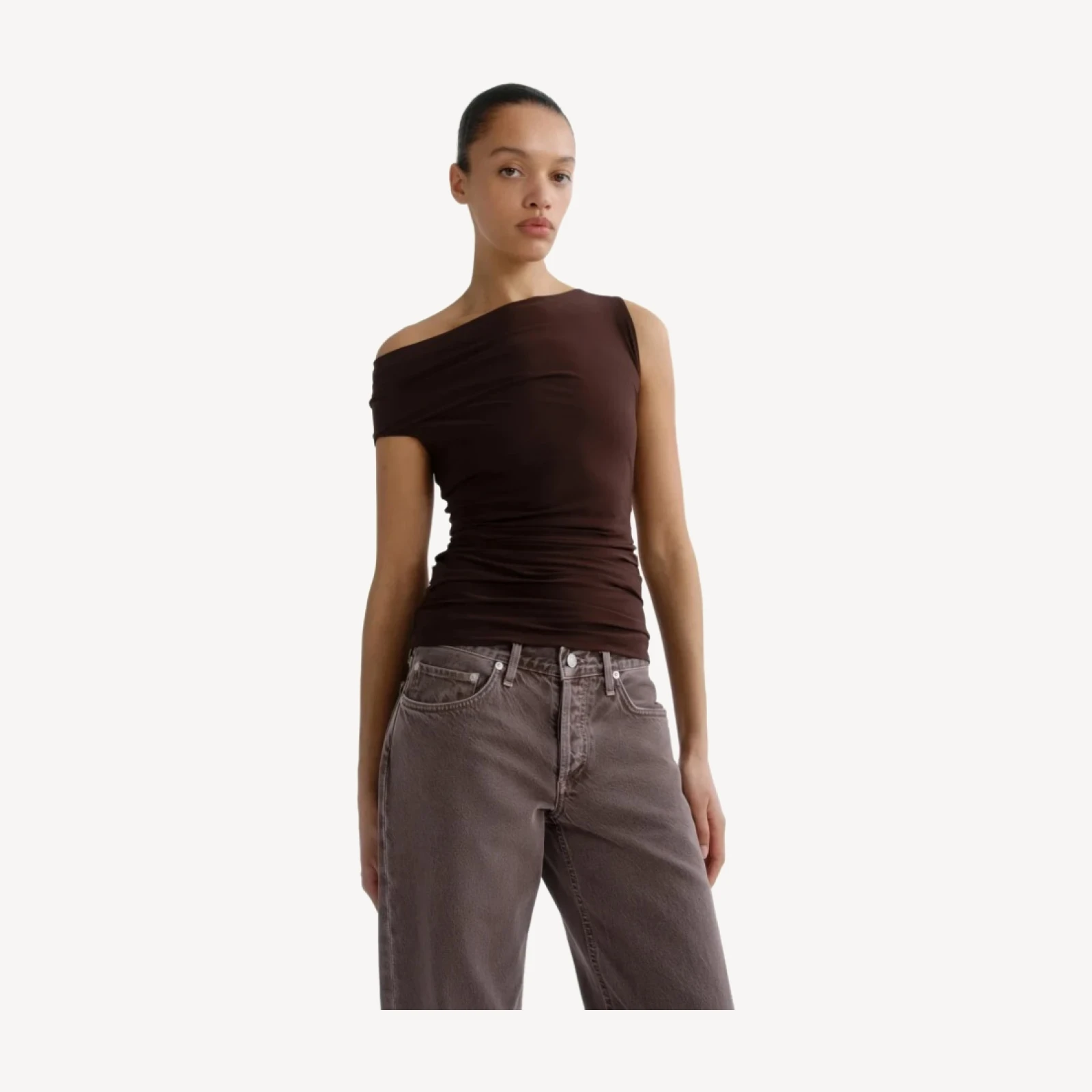 Carlin Top in Chocolate
