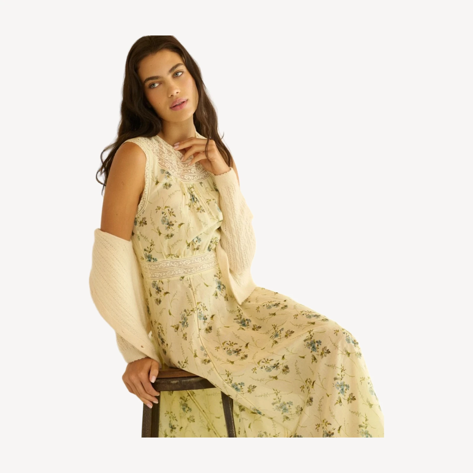 LILIANE DRESS -- SUNSHINE PRAIRIE ROSE