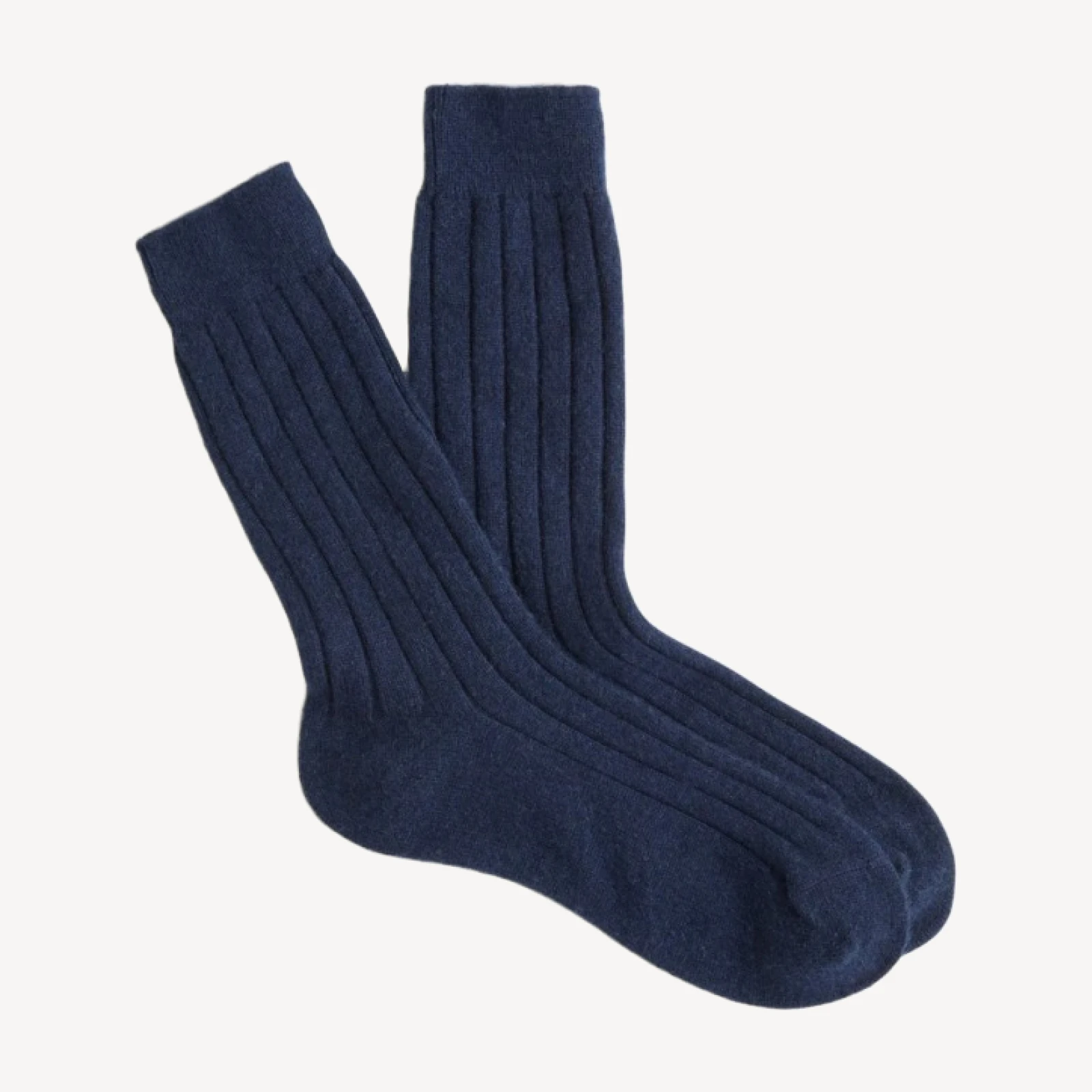 Ribbed cashmere-blend socks
