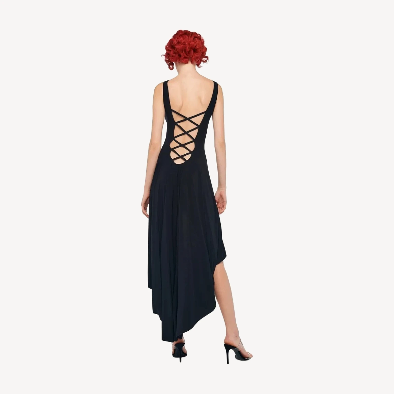 HI LOW SLEEVELESS X GOWN