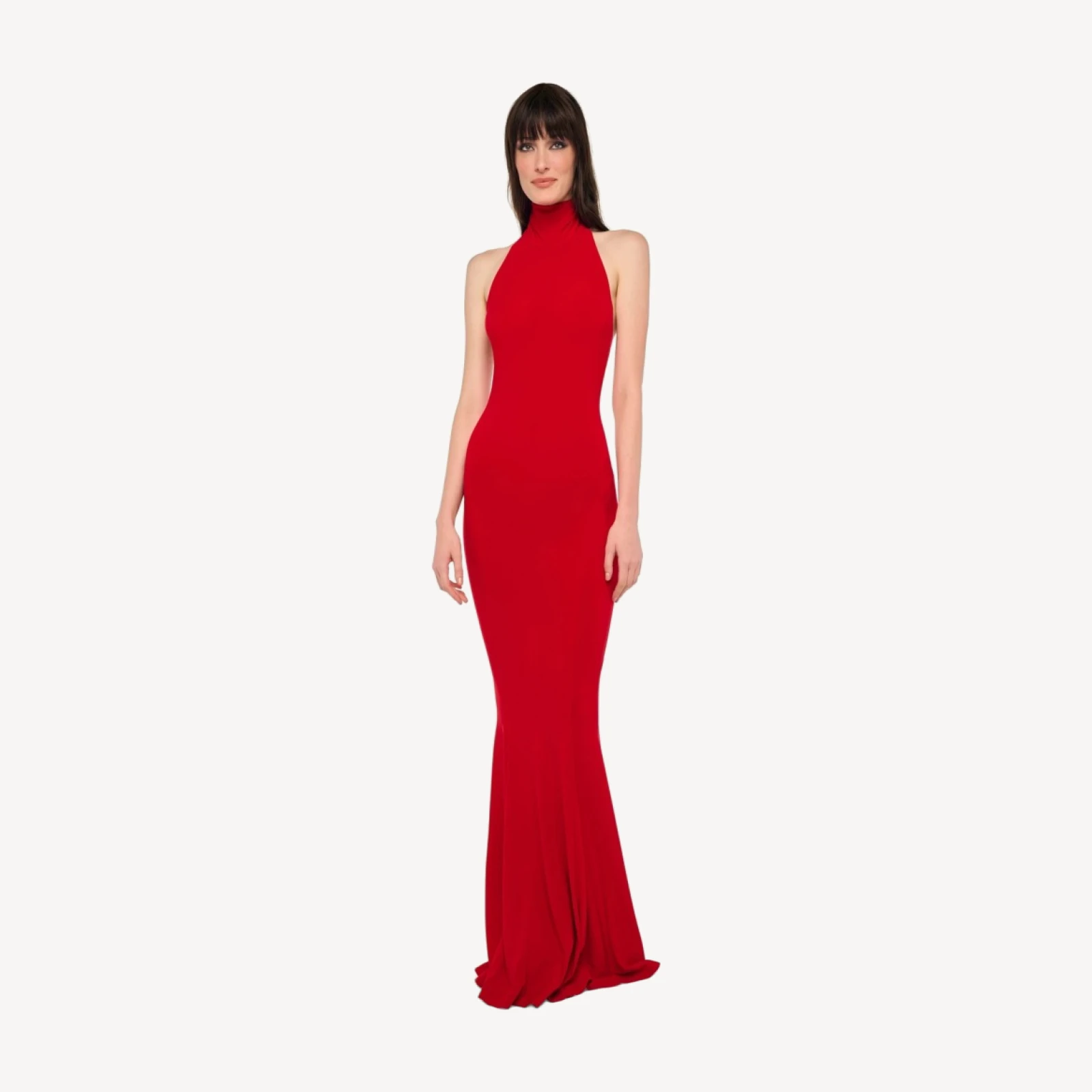 HALTER TURTLE FISHTAIL GOWN