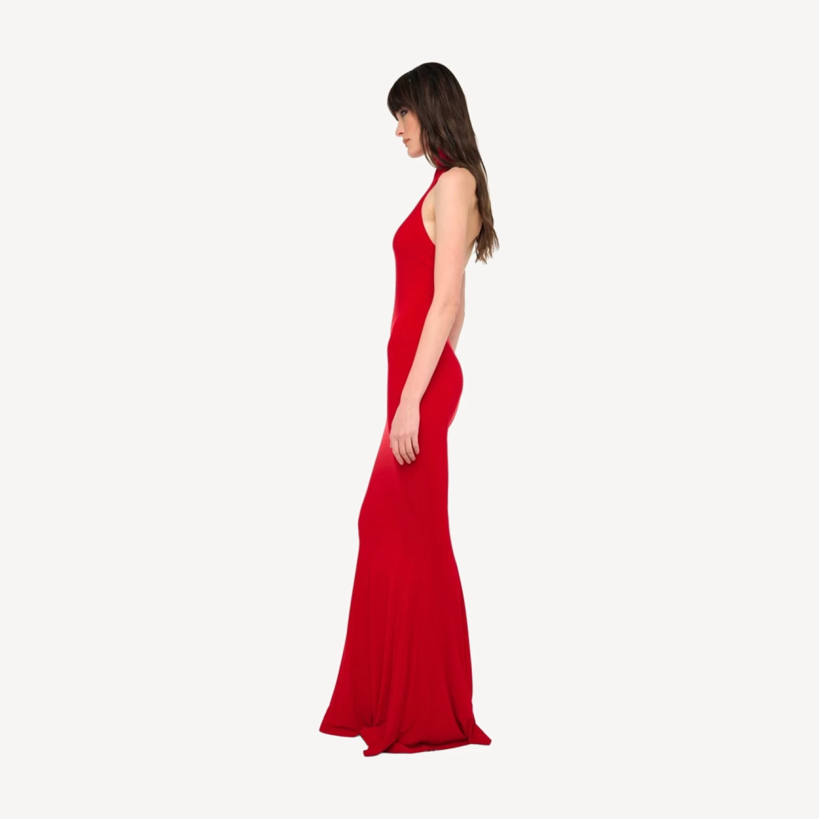 HALTER TURTLE FISHTAIL GOWN