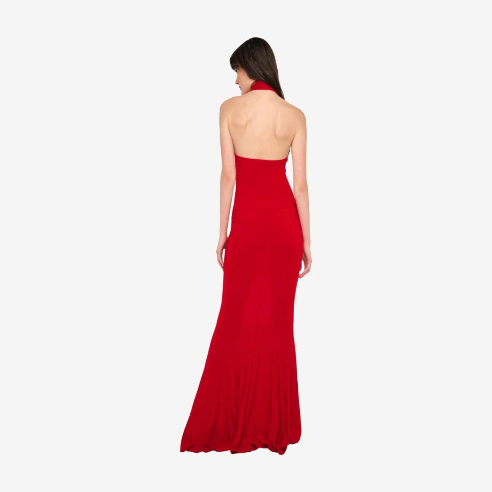 HALTER TURTLE FISHTAIL GOWN