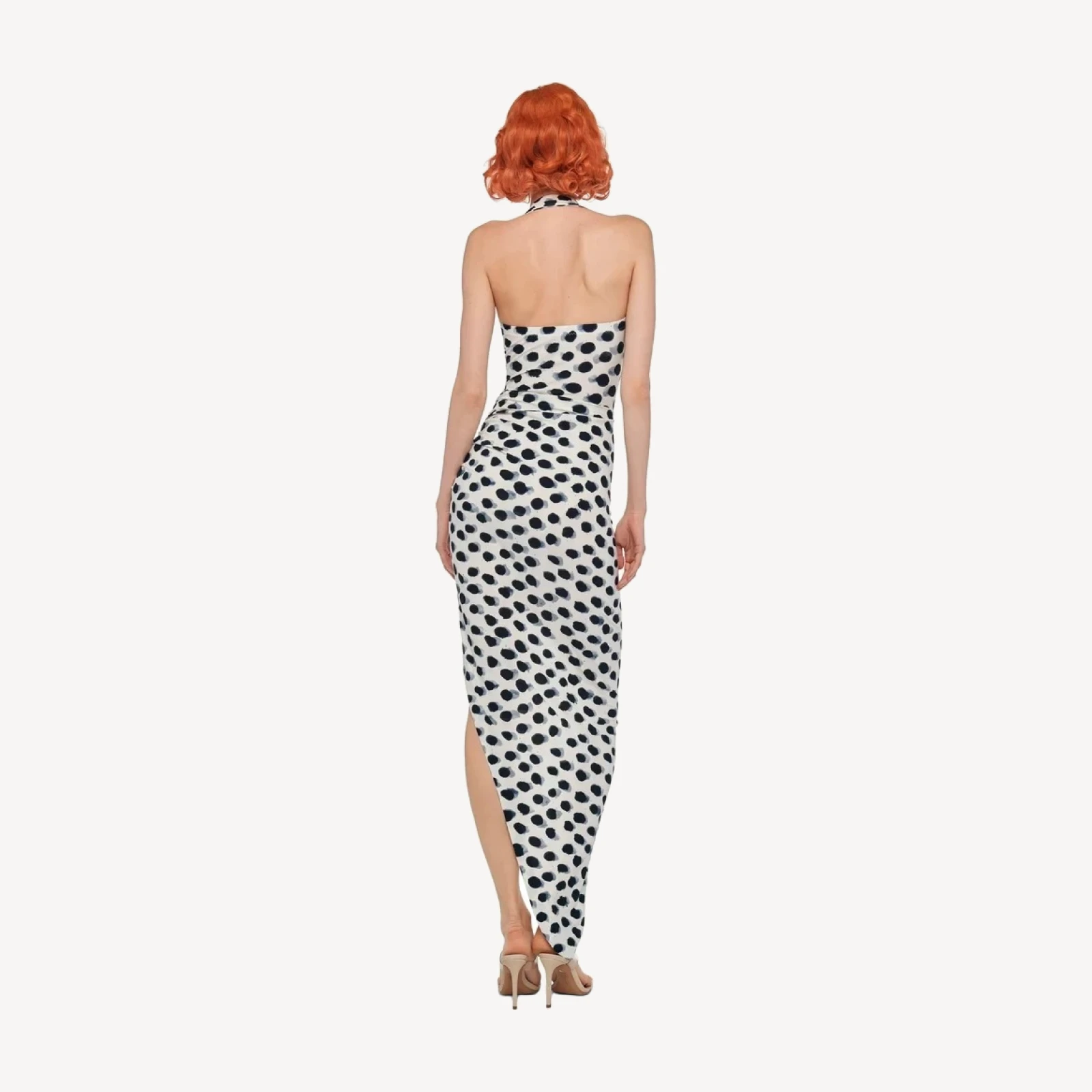 CAYLA SIDE DRAPE GOWN
