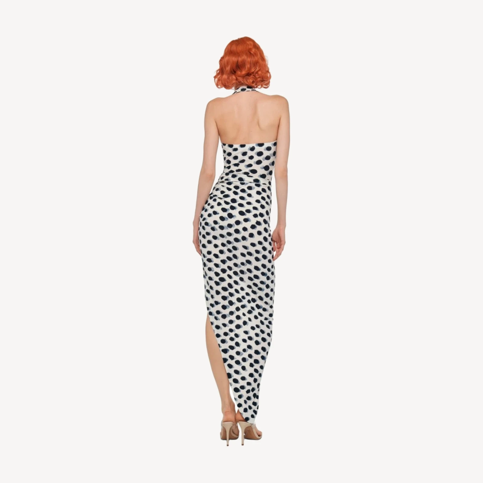 CAYLA SIDE DRAPE GOWN