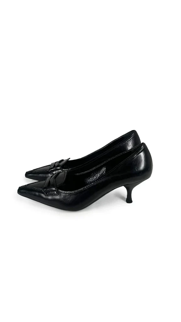 PRADA LOAFER KITTEN HEEL