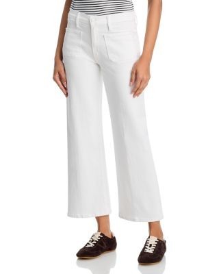 Mother Maven High Rise Ankle Wide Leg Jeans in Totally In