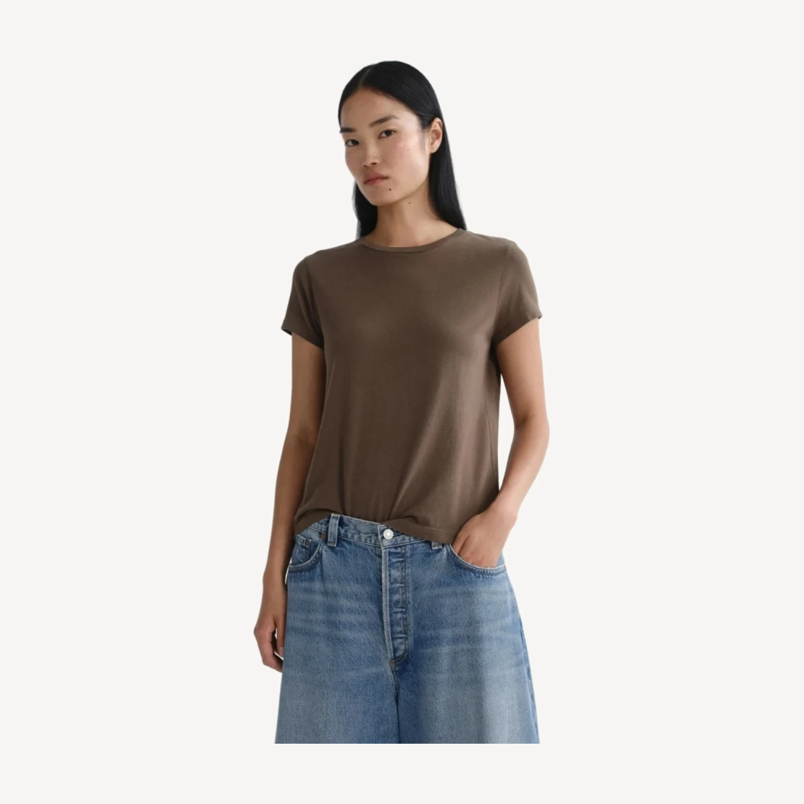 Long Line Adine Tee in Uniform