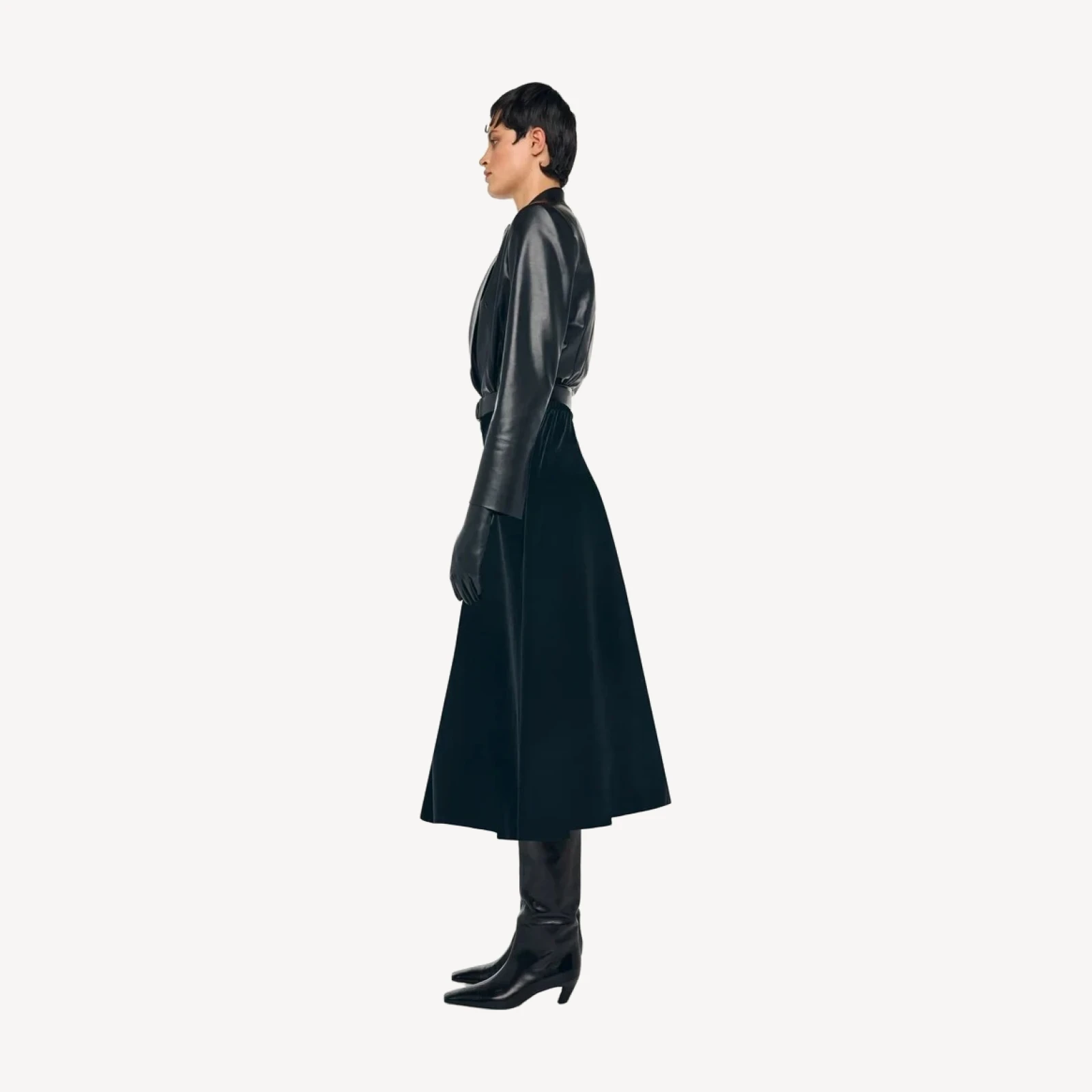 FLARED SKIRT TO MIDCALF
