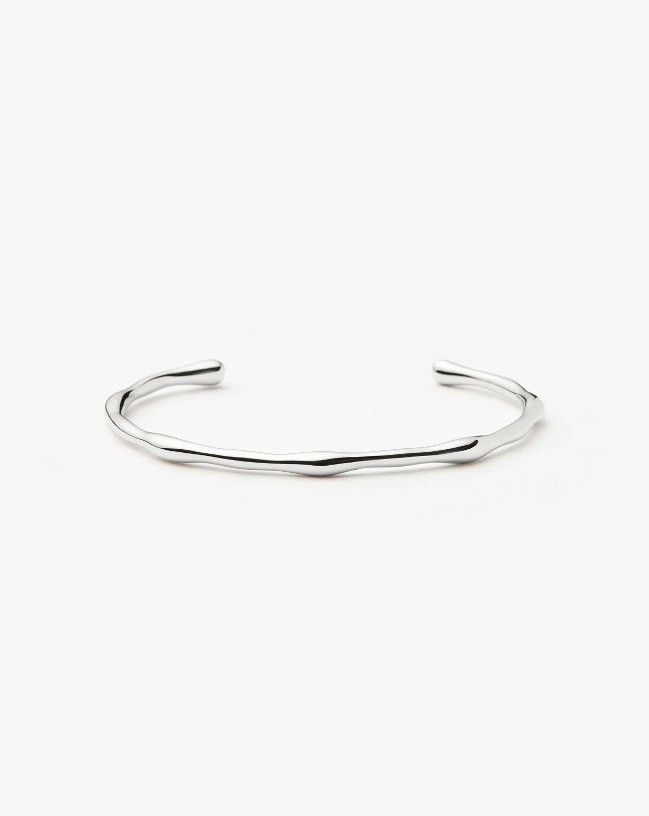 Molten Cuff Bracelet | Silver Plated