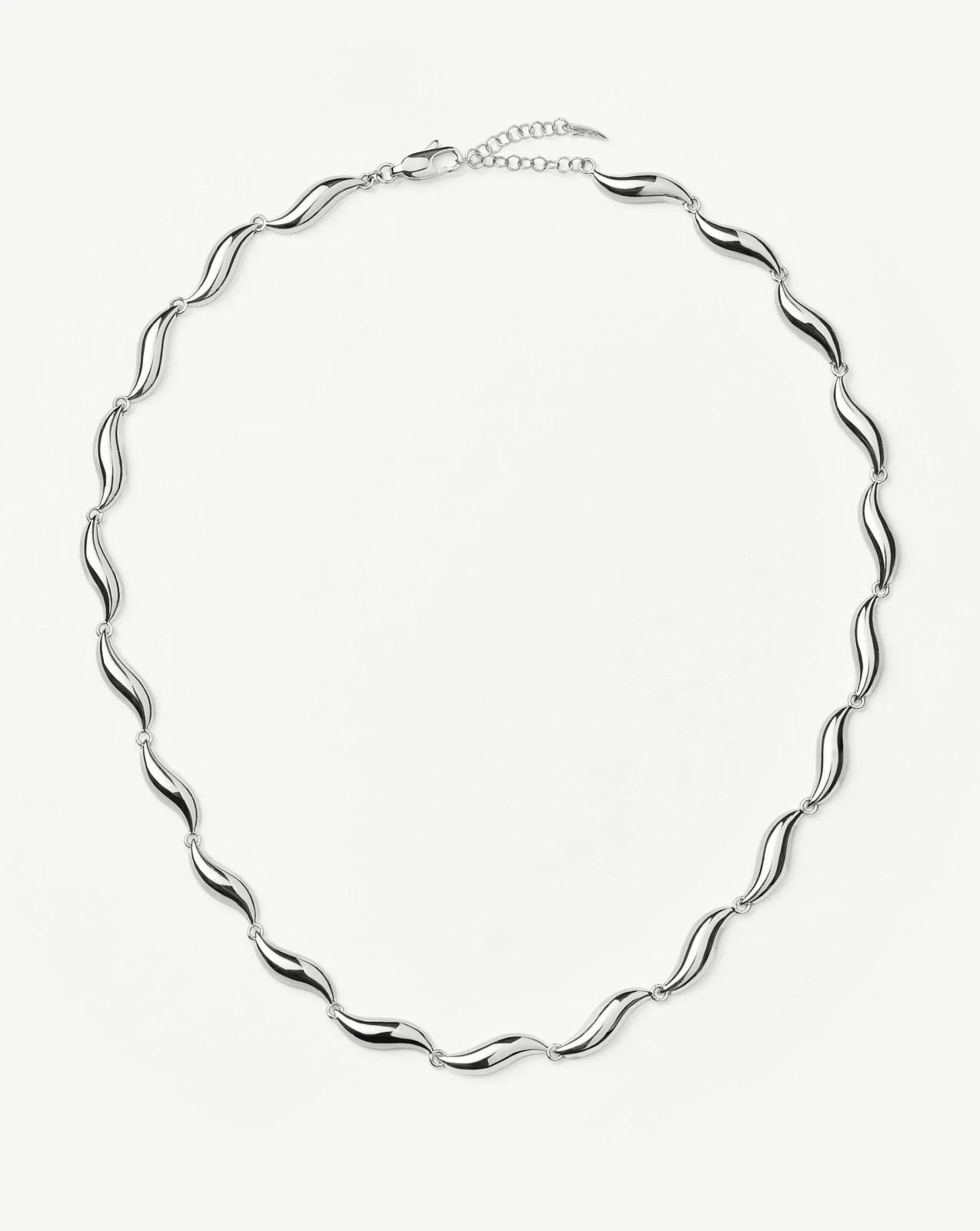 Savi Signature Link Chain Necklace | Silver Plated
