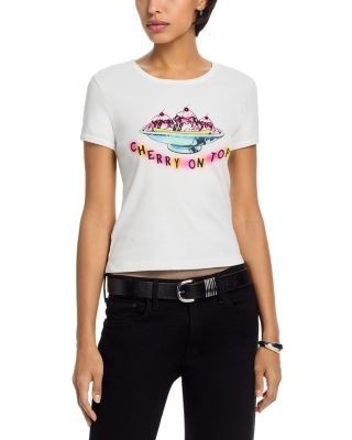 Mother The Itty Bitty Cotton Ringer Tee