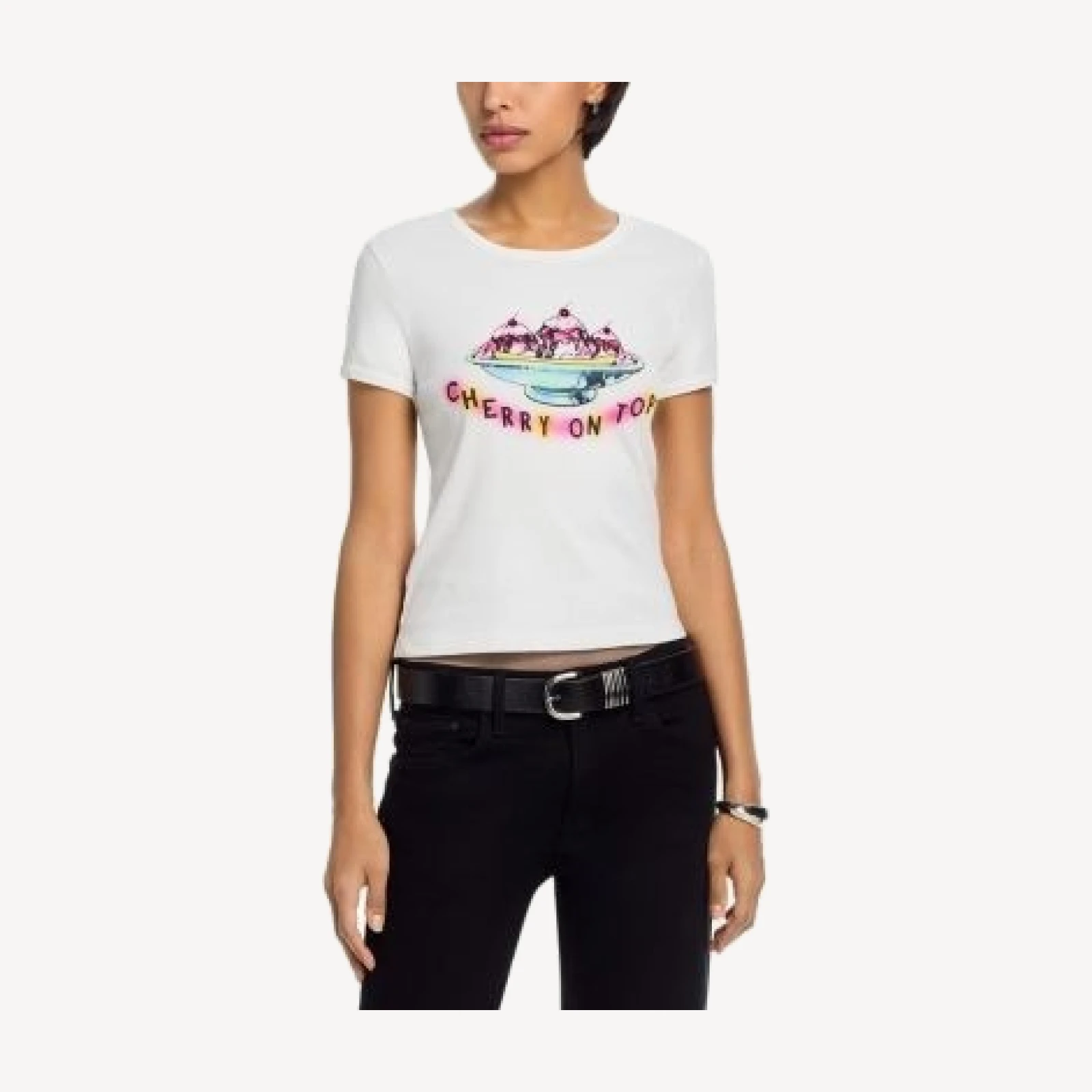 Mother The Itty Bitty Cotton Ringer Tee