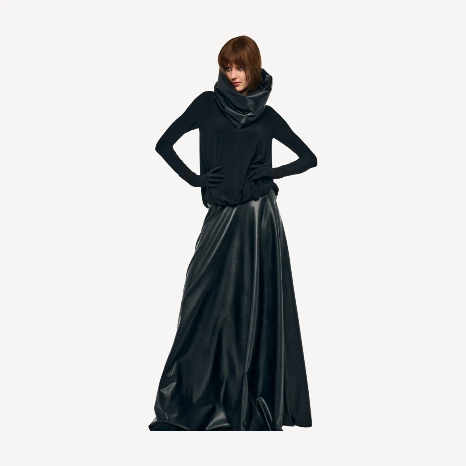 FLARED SKIRT TO FLOOR