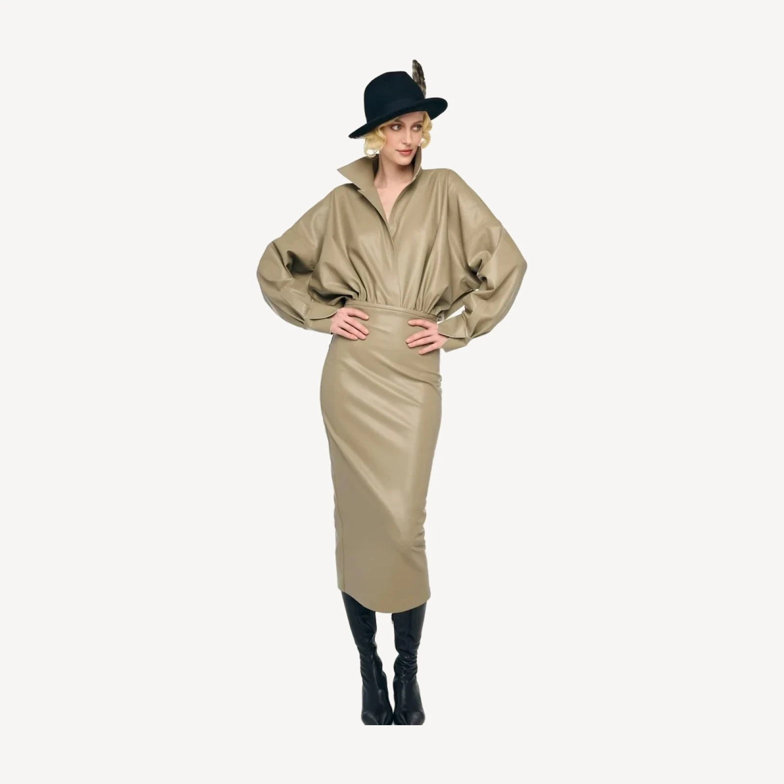 STRAIGHT SKIRT TO MIDCALF