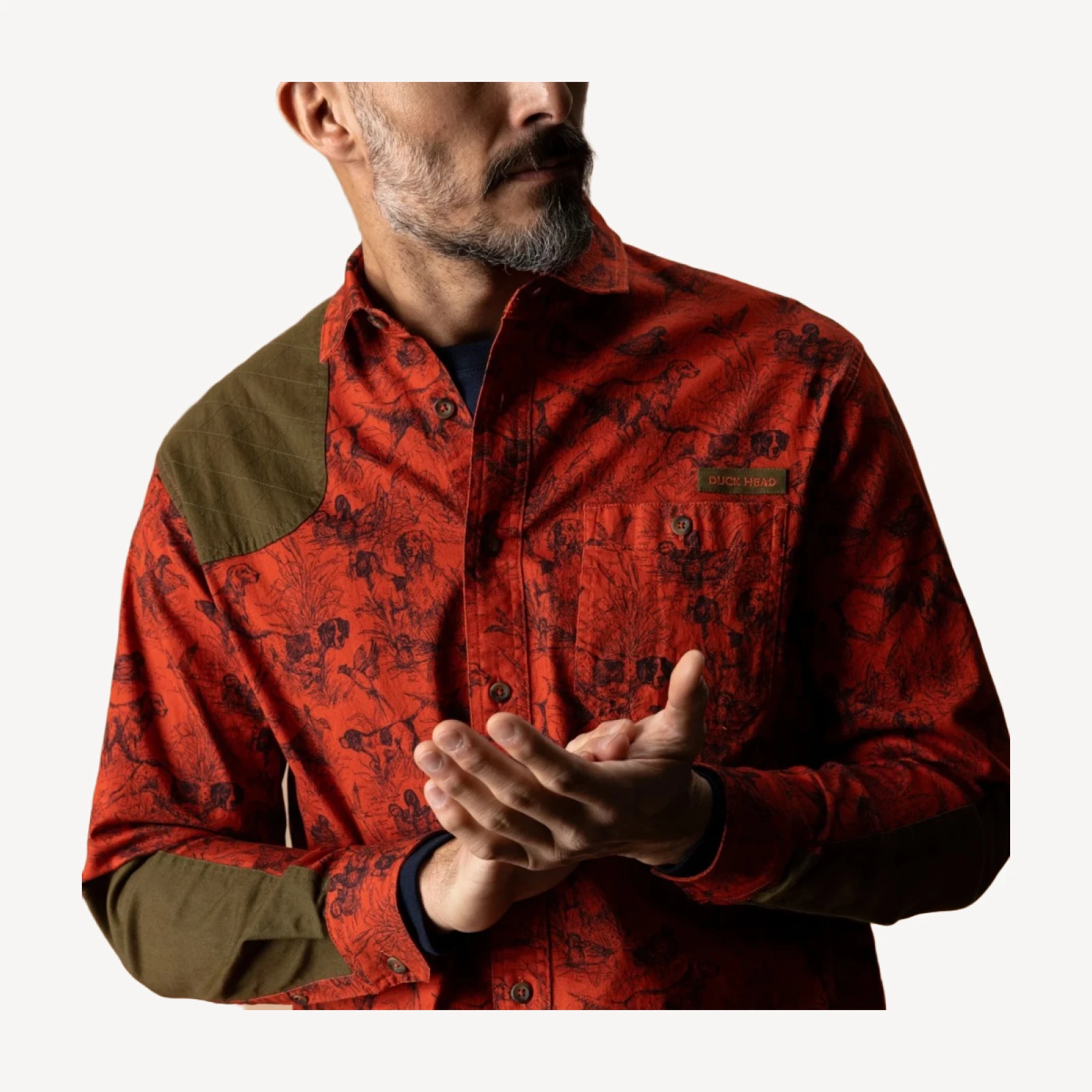 Woodland Shooting Shirt - Burnt Sienna