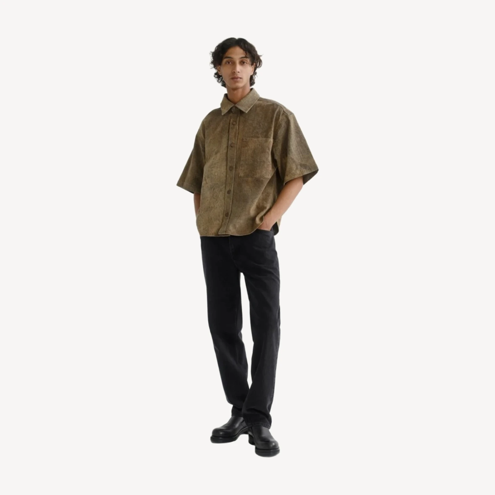 Watson Shirt (Comfort Stretch) in Bark