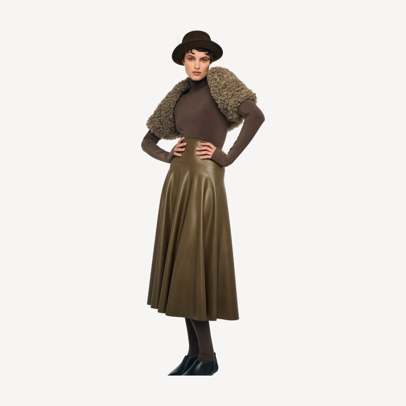 FLARED SKIRT TO MIDCALF