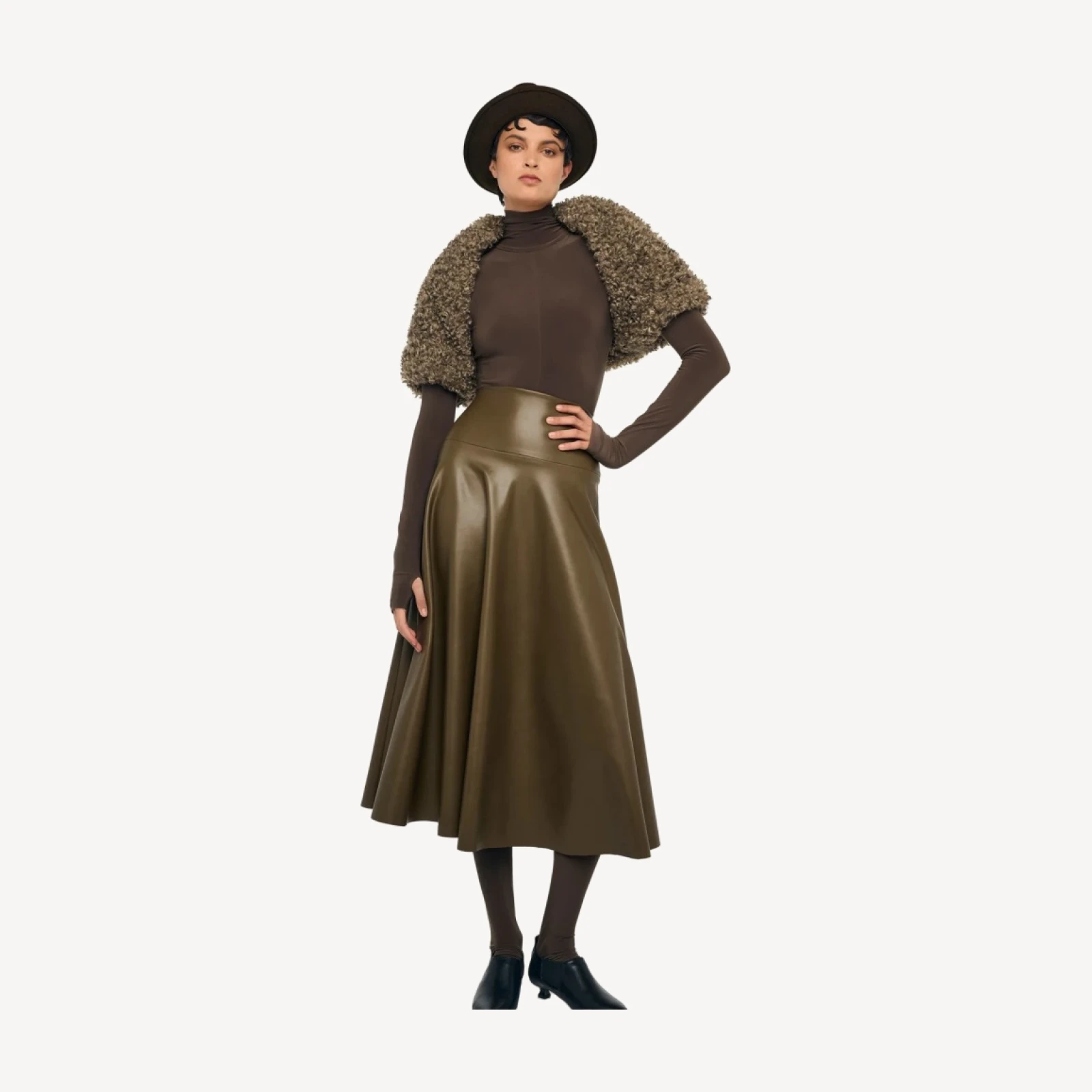 FLARED SKIRT TO MIDCALF