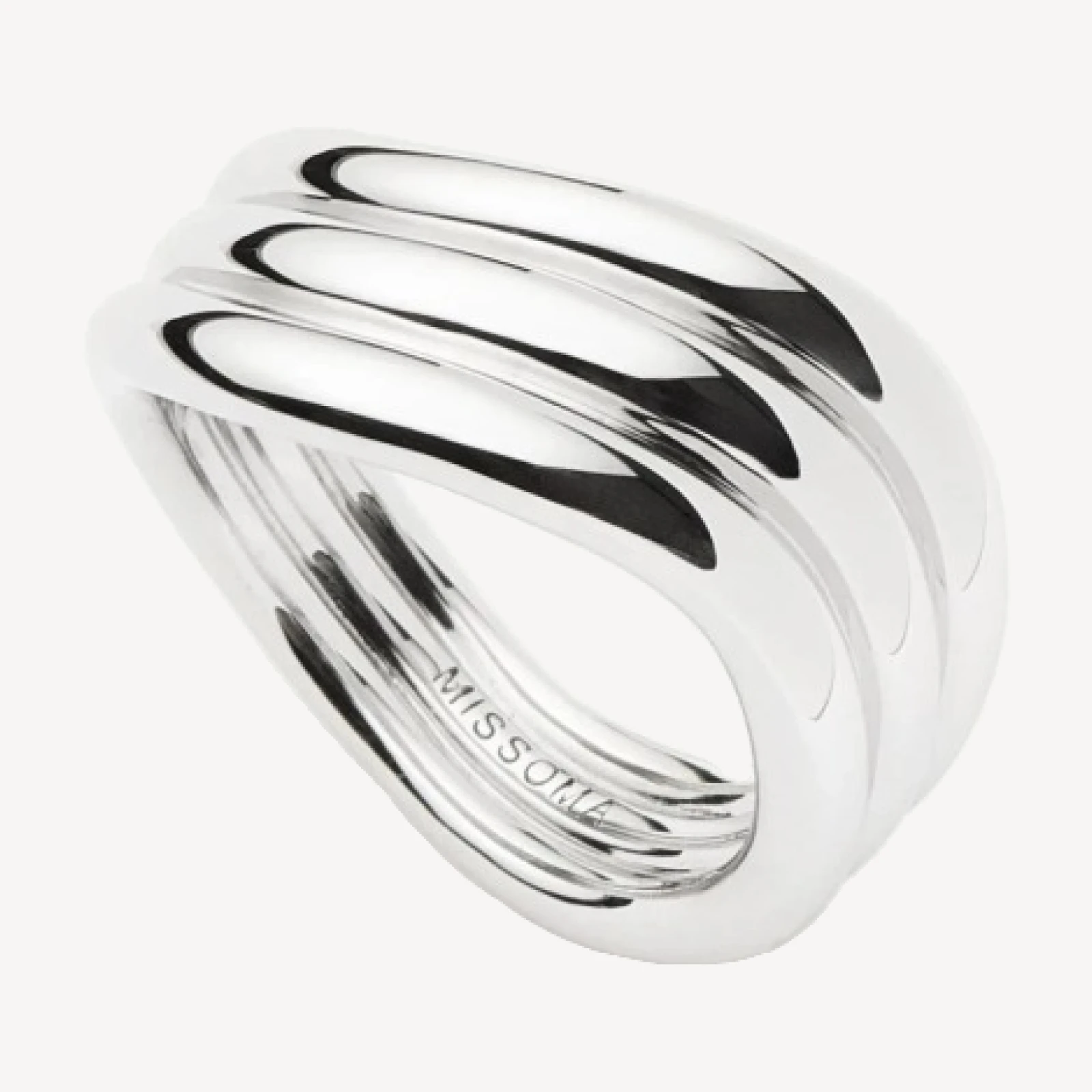 Savi Signature Triple Ring | Silver Plated