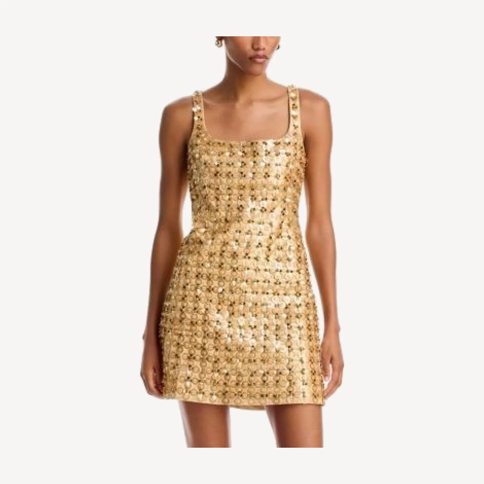 Simkhai Ziva Embellished Satin Mini Dress