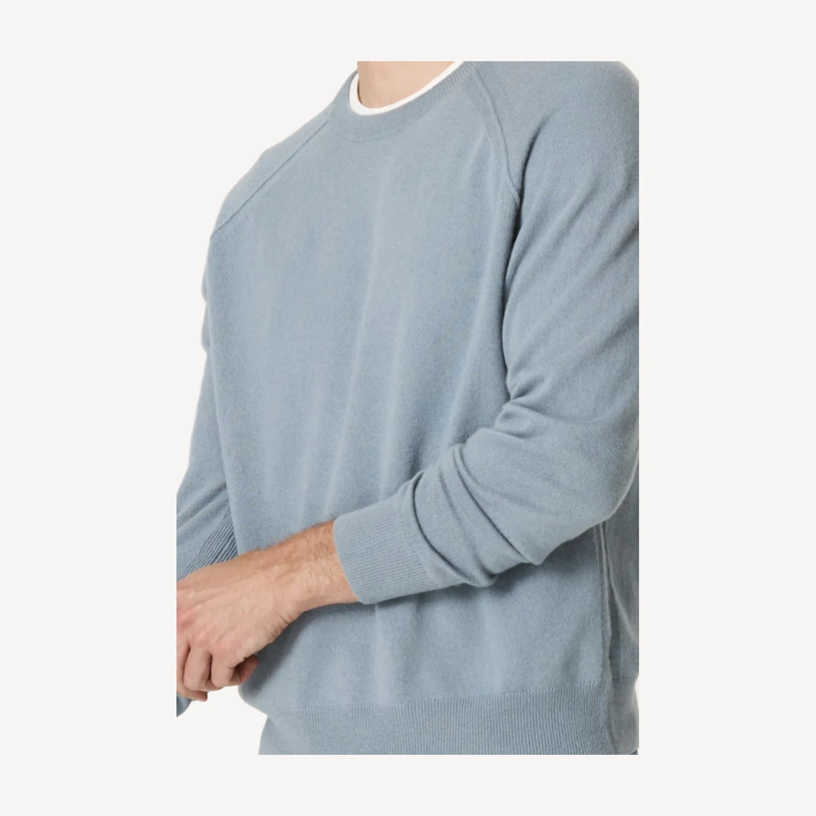 LORENZO CASHMERE CREWNECK - BATTLESHIP