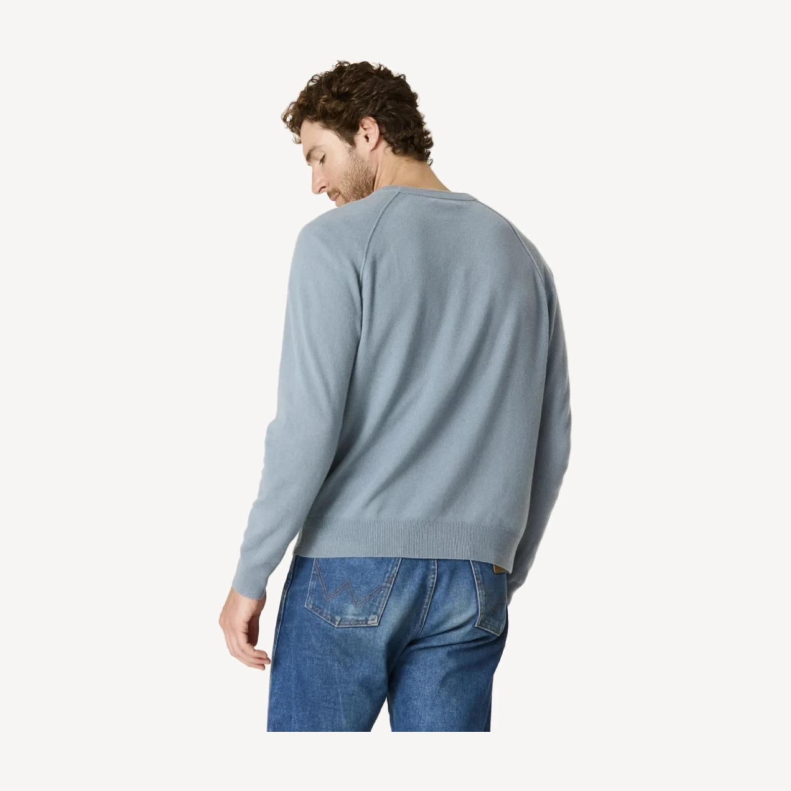 LORENZO CASHMERE CREWNECK - BATTLESHIP