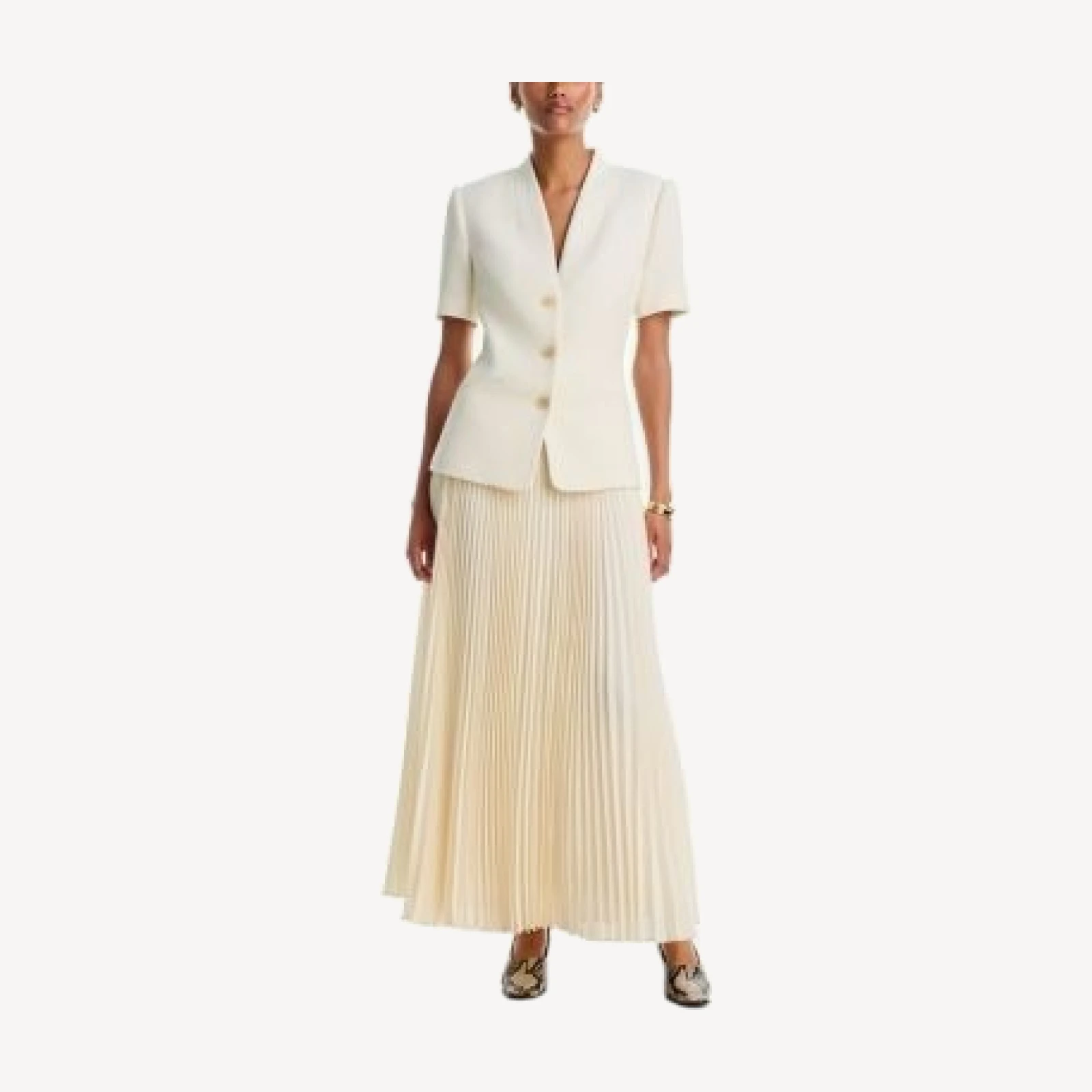 Simkhai Olivia Combo Pleated Dress