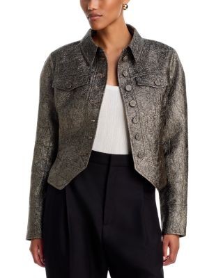 Simkhai Brigitte Satin Button Front Jacket, photo 3