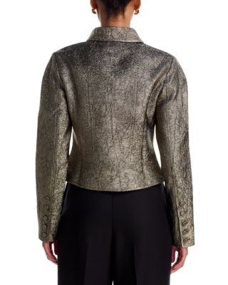 Simkhai Brigitte Satin Button Front Jacket, photo 4