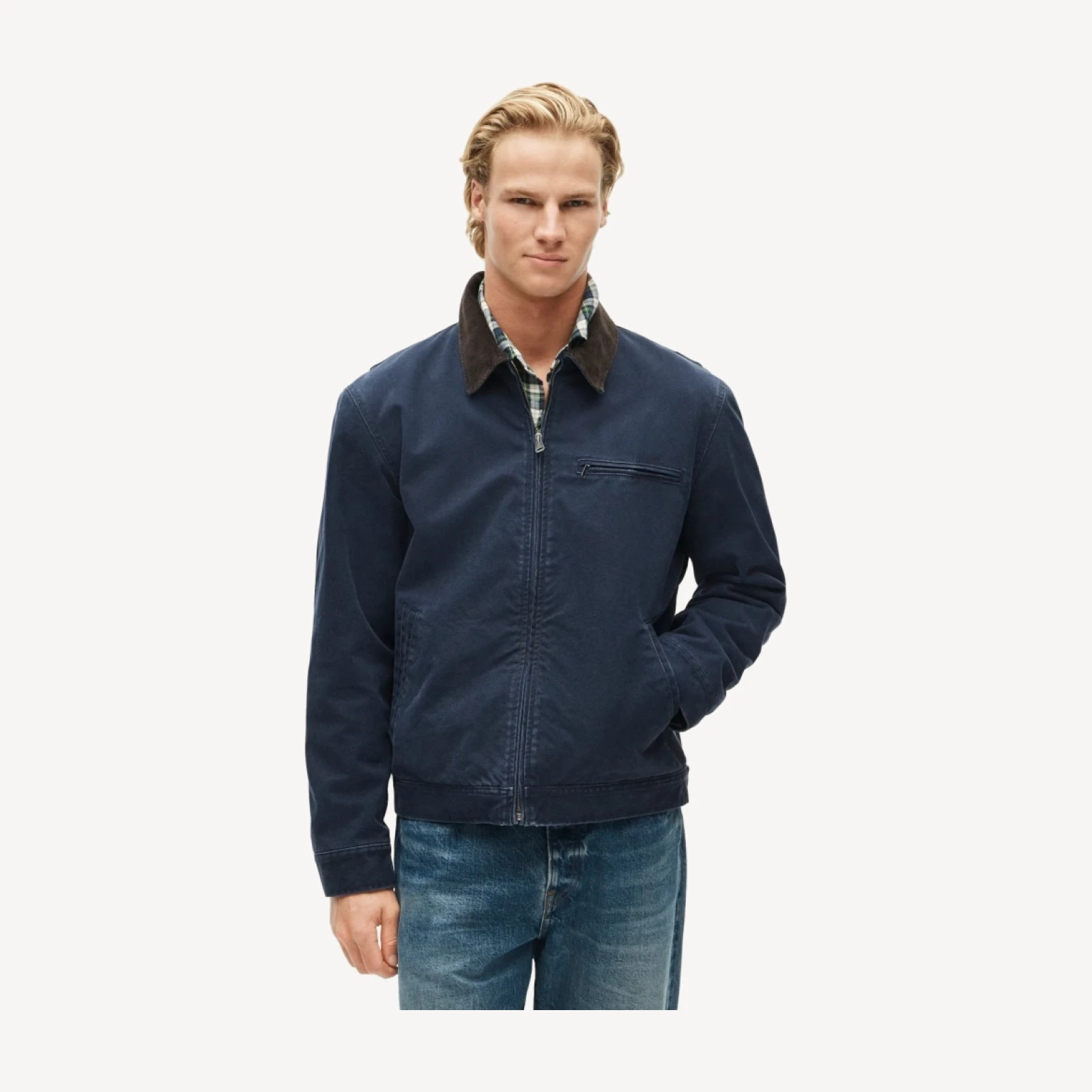 Wallace & Barnes lined canvas work jacket