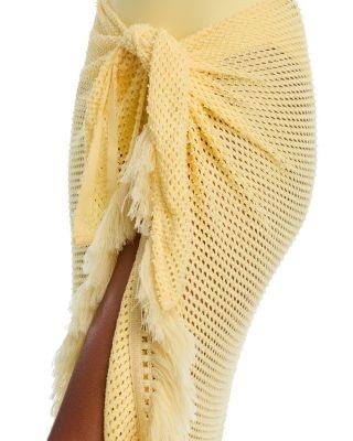 Simkhai Katerina Knit Wrap Midi Skirt Swim Cover-Up