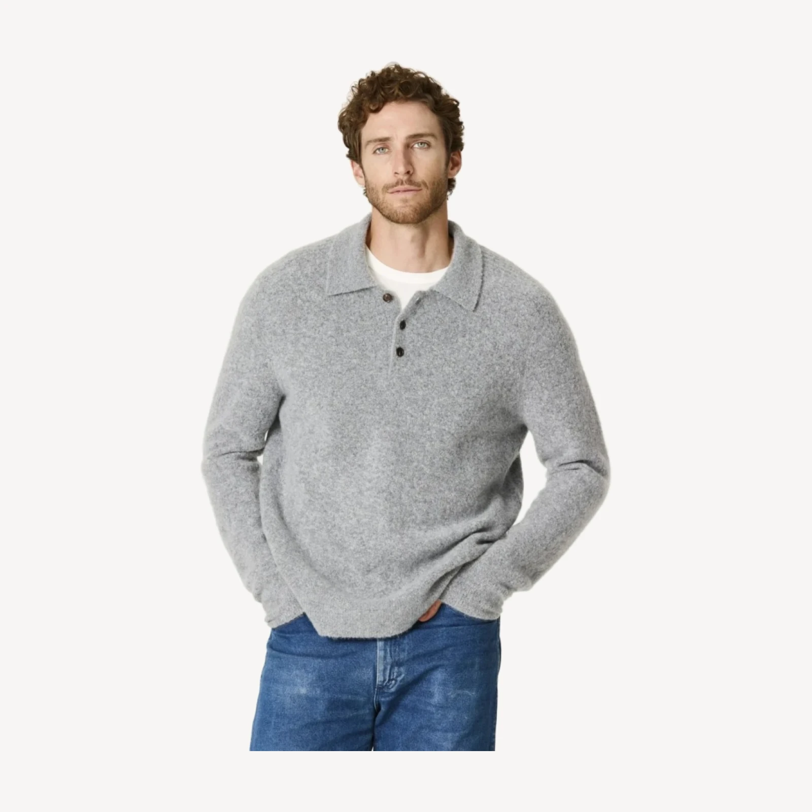 GABRIEL BOUCLE POLO - PEBBLE
