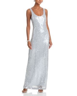 Simkhai Bex Metallic Maxi Dress