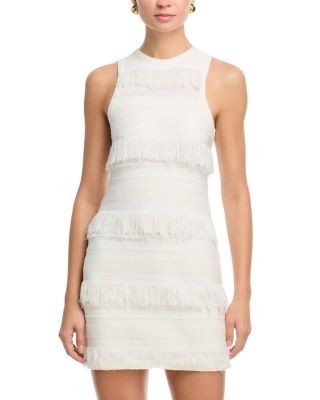Simkhai Elly Knit Fringe Mini Dress